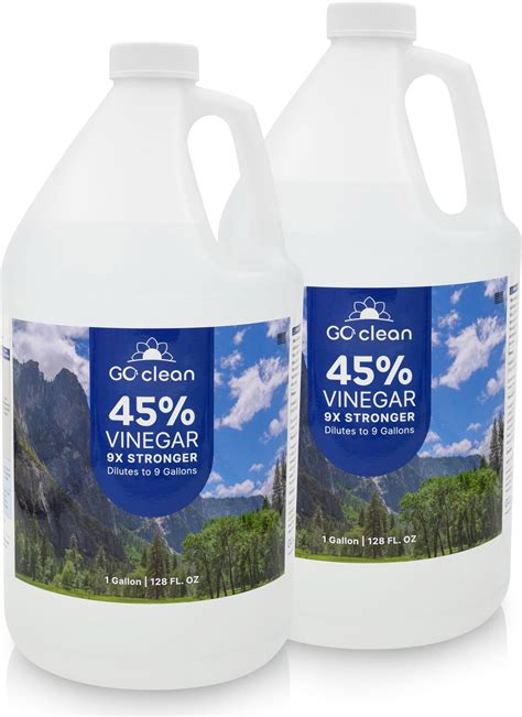 Amazon.com: GO Clean | 45% Pure Super Concentrated Vinegar | Dilutes to ...