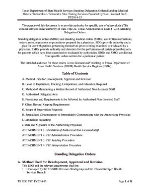 Fillable Online Orders: Tuberculosis Tuberculin Skin Testing Services ...