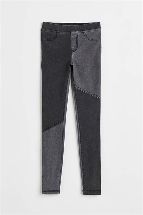 Treggings - Grey/Block-coloured - Kids | H&M IN