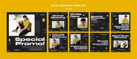 Flat design fashion template | Free PSD