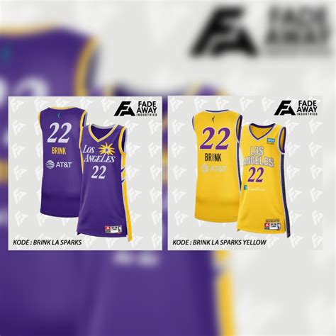 Wnba LOS ANGELES SPARKS CAMERON BRINK 22 Basketball Jersey | Shopee ...