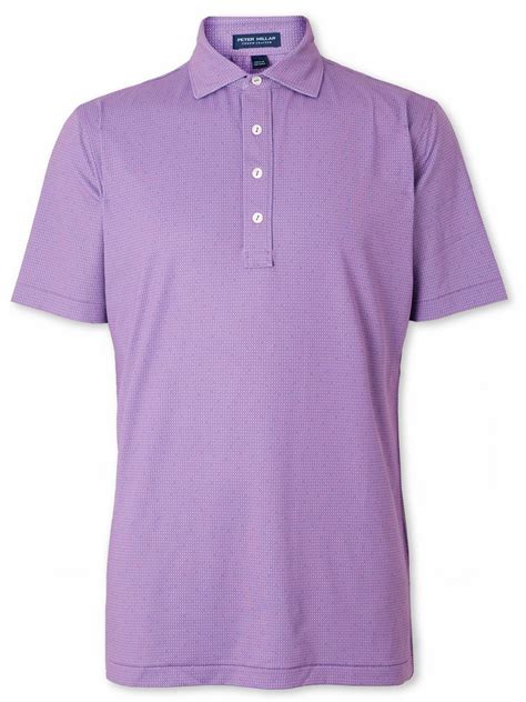 Peter Millar - Signature Printed Stretch-Jersey Golf Polo Shirt ...