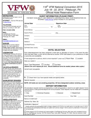 Fillable Online vfw Housing Form - VFW - vfw Fax Email Print - pdfFiller