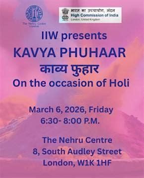 Kavya Phuhaar IIW Inspiring Indian Women, The Nehru Centre, Mayfair, 6 ...