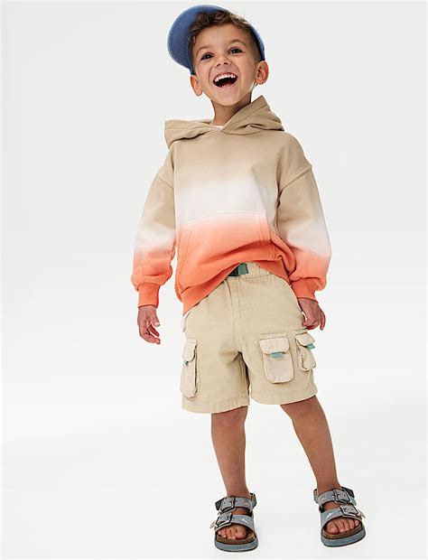 Buy Pure Cotton Cargo Shorts (2-8 Yrs) at Marks & Spencer