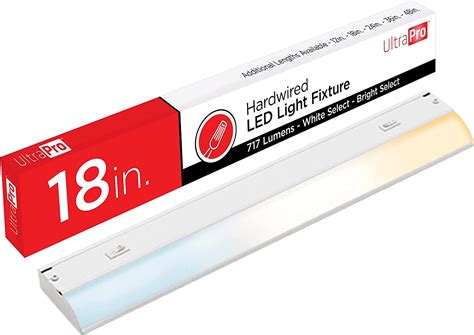 UltraPro 18 inch Hardwired Under Cabinet Lights, 3 Color Settings ...