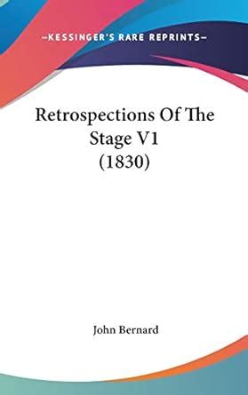 Retrospections of the Stage V1 (1830) : Amazon.in: Books