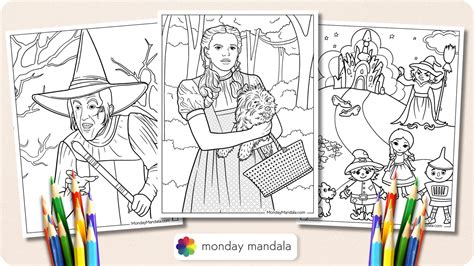 20 Wizard Of Oz Coloring Pages (Free PDF Printables)
