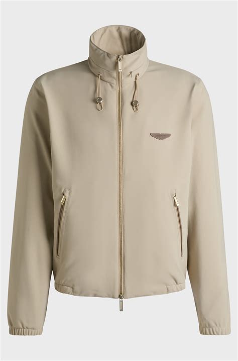 BOSS - BOSS x ASTON MARTIN water-repellent jacket with laser-cut ...