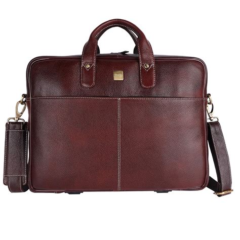 TS Playy 15.6 inch Laptop Original Bombay Brown Leather Messenger ...