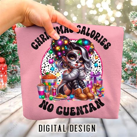 Christmas Calories Spanish PNG - Sublimation Design (digital Download ...