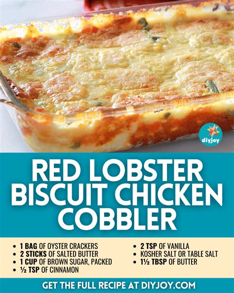 Red Lobster Biscuit Chicken Cobbler Recipe - DIY Joy