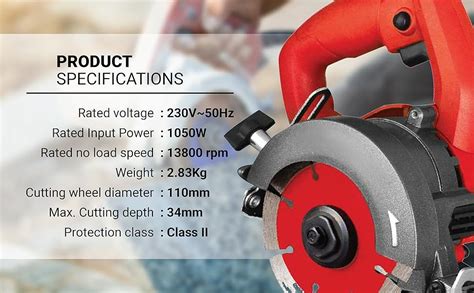 IBELL Marble Cutter Mc25-84, 1300W, Copper Armature, 13000 Rpm, Disc ...