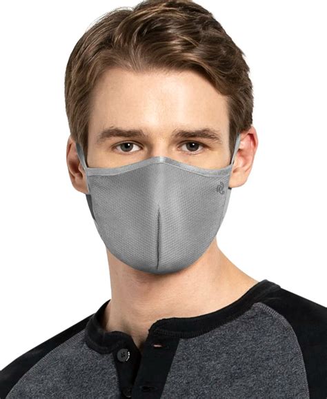 Buy Unisex Polyester Mesh and Super Combed Cotton Woven Face Mask with ...