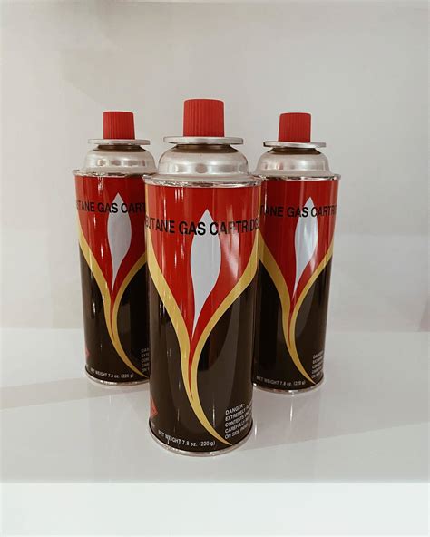 227g 220g Butane Fuel Canisters for Portable Camping Stoves Gas Burners ...