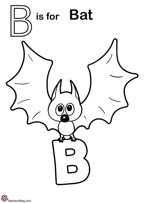 Letter B Coloring Pages