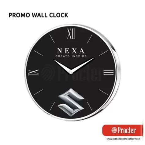 PROMO Wall clock With Rotating Logo W11 in bulk for corporate gifting ...