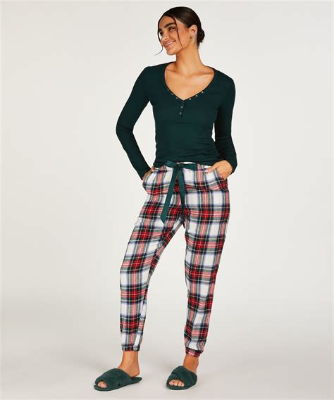 Flannel Pyjama Pants - Pyjama Bottoms - Hunkemöller