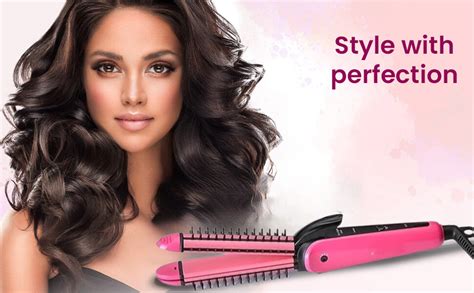 Professional Hair Styler 3in1 Straightener,Crimper,And Curler, For ...