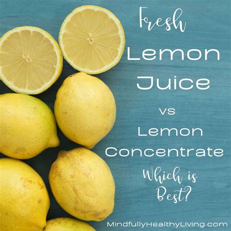 Benefits of concentrated lemon juice online