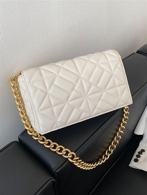 Quilted Flap Chain Shoulder Bag | Shoulder bag, Fancy bags, Bag accessories