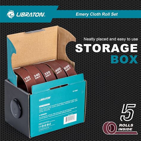 Libraton Emery Cloth Roll Set, Abrasive Sandpaper India | Ubuy