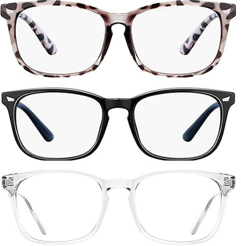 JNGTKL Blue Light Glasses Womens, 3 Pcs Blue Light Glasses, Beautiful ...