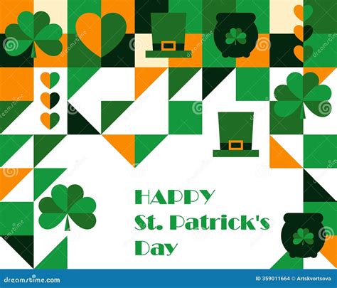 Shamrock, Green Clover Three Leaf, Patrick Day Symbol, Isolated, Hand ...