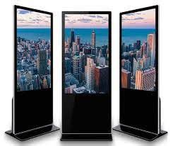 Buy 32" Digital Floor Mount Standee Full Toughen Glass I Shape High ...