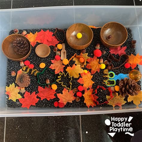 Fall Colors Sensory Bin for Toddlers and Preschoolers - Happy Toddler ...