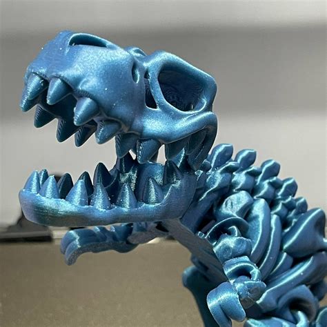🧑‍🏭 Flexi Factory Print-in-Place Skeleton T-Rex Dinosaur with 3MF and ...