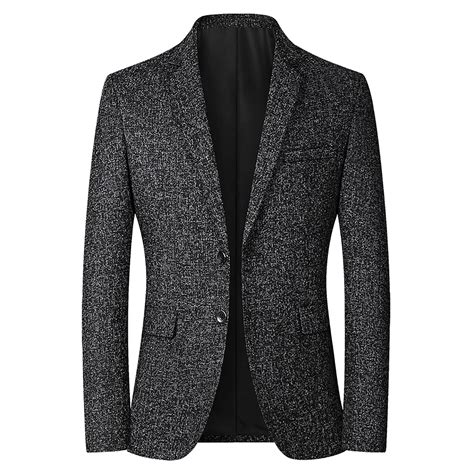 Odeerbi Men's Classic Fit Blazer Jacket, Single-breasted Business ...