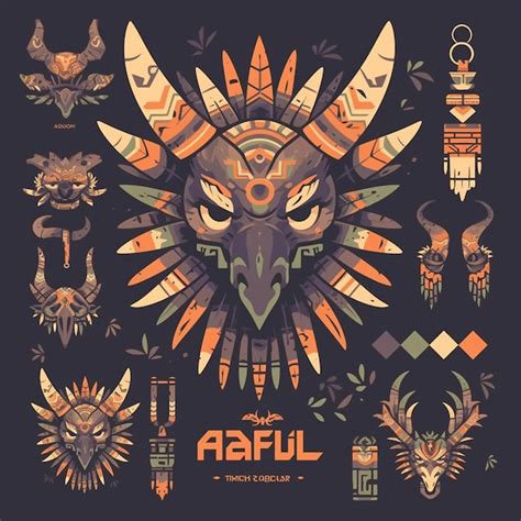 Indonesian mask patterns with cultural designs | Premium AI-generated ...