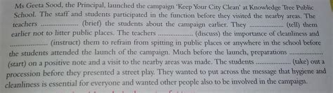 a campaign keep your city clean was launched at knowledge tree Public ...