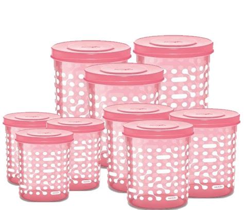 Buy MILTON Plastic 500ml, 750ml, 1000ml Storage Containers(Baby Pink ...