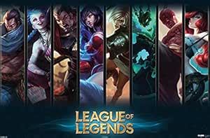 League of Legends - Champions Wall Poster, 34L" x 22.4W", Unframed ...