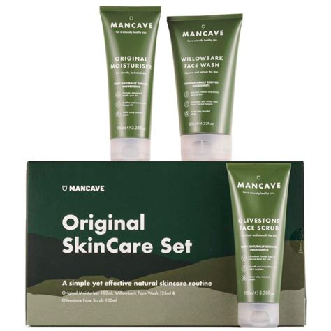 Buy ManCave Originals Skincare Gift Set with 3 Key Skin Care Essentials ...
