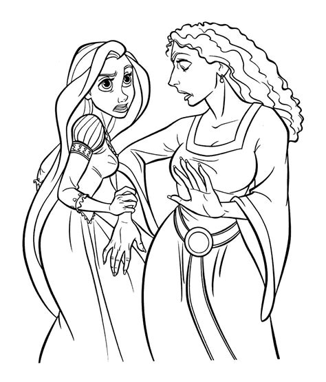 Tangled Coloring Pages For Kids