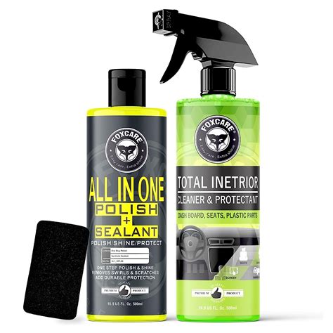 FOXCARE All in One Polish + Sealant And Total Interior Cleaner ...