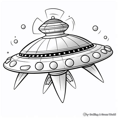 Image result for Alien Spaceship Coloring Pages