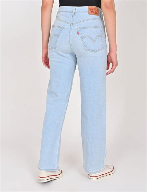 Women's Blue Ribcage Straight Fit High Rise Jeans – Levis India Store