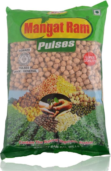 Mangat Ram Pulses - Safed Chana, 1kg Pouch : Amazon.in: Grocery ...