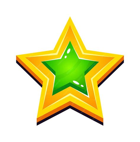 Cartoon gouden ster pictogram vectorillustratie | Premium Vector