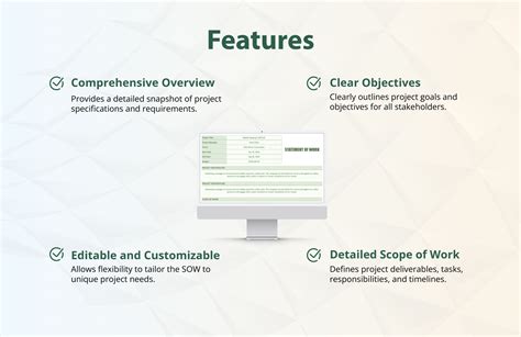 Sample Statement of Work Template in Excel, Google Sheets - Download | Template.net