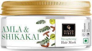 GOOD VIBES Strengthening Hair Mask - Amla & Shikakai (200g) - Price in ...