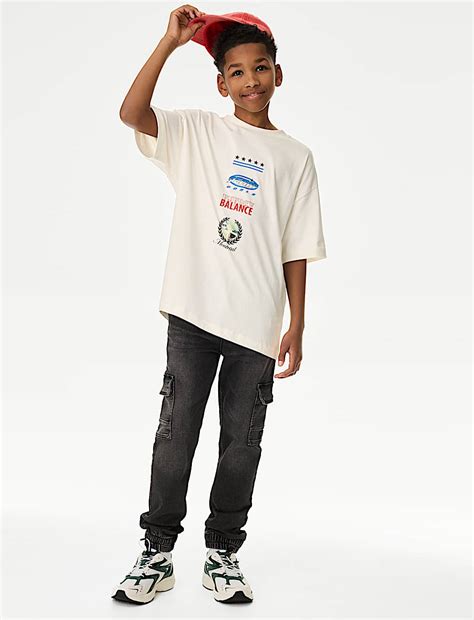 Buy Pure Cotton Motor Racing Graphic T-Shirt (6-16 Yrs) at Marks & Spencer