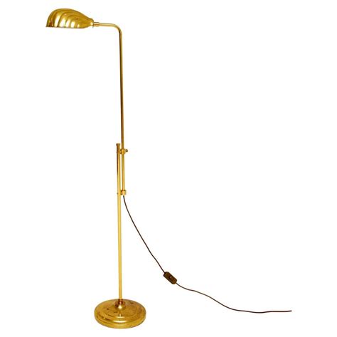 1970's Vintage Brass Clam Shell Floor Lamp at 1stDibs