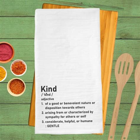 Kind Definition Dish Towel Definition Tea Towel Hand Towel - Etsy