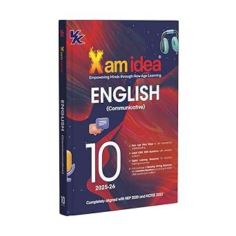 Xam idea Class 10 English (Communicative) | 2025–26 Edition | CBSE ...
