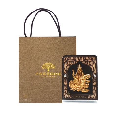 Buy quality Saraswati Ma 24k Gold Leaf Frame in Rajkot